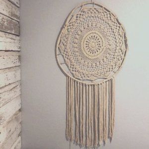 Macrame Dream Catcher Wall Hanging